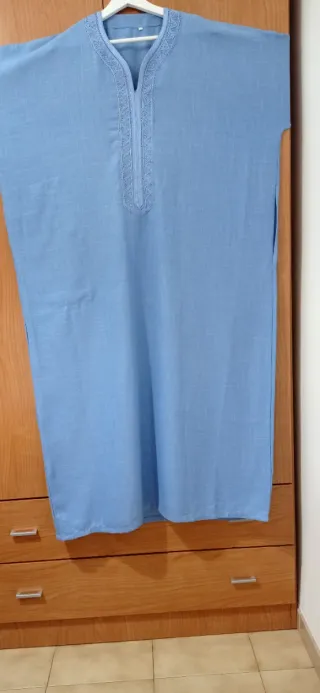 Gandoura hombre azul