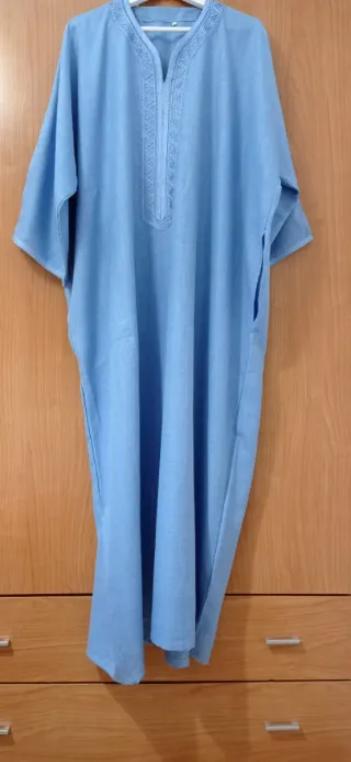 Gandoura hombre azul