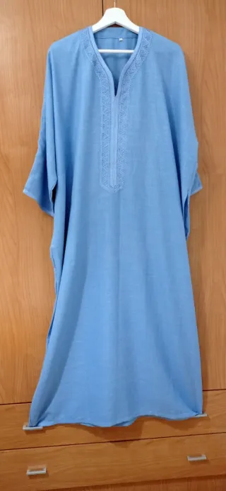 Gandoura hombre azul