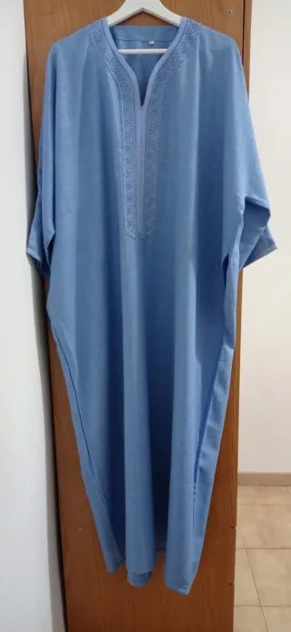 Gandoura hombre azul