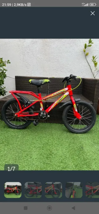 Bici infantil roja ADWAY STEWARD Niños 2-5 años.