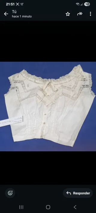 Cubrecorsé antiguo encaje 1930