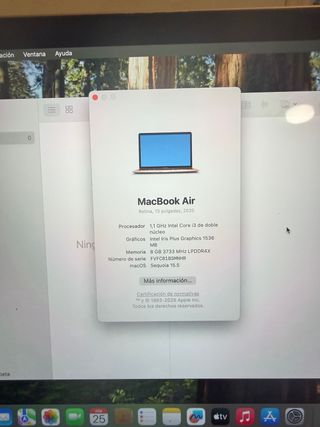 MacBook Air 2020 Touch ID gold rose