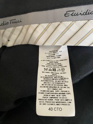 Traje Emidio Tucci Negroj