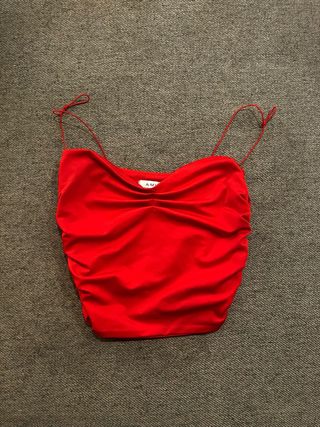 Top Amisu Rojo Elástico Talla XS