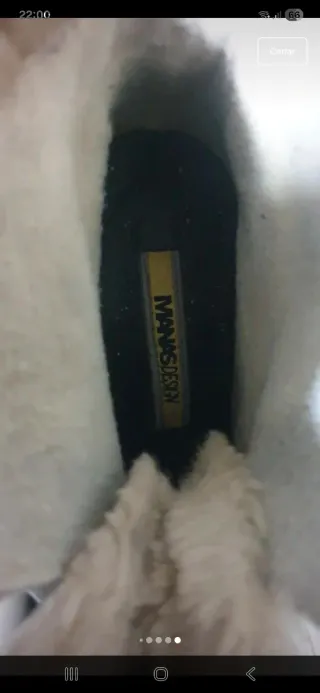 Botines de cuero con pelo