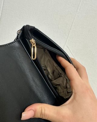 Bolso Negro Cuero Sintético