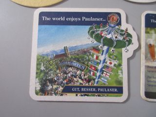 9 Sottobicchieri Birra Paulaner Vintage