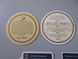 9 Sottobicchieri Birra Paulaner Vintage