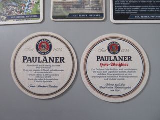 9 Sottobicchieri Birra Paulaner Vintage