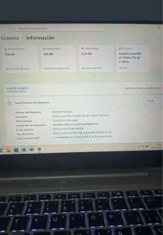 HP Elitebook 840 G5 14 32GB RAM