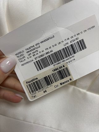 Vestido Novia t 40 San Patrick