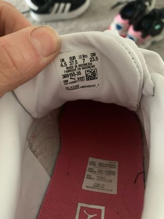 Tênis Puma Carina Rosa e Branco