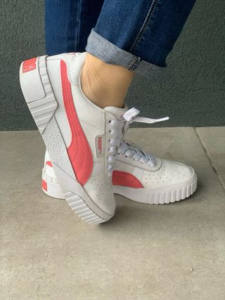 Tênis Puma Carina Rosa e Branco