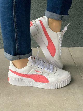 Tênis Puma Carina Rosa e Branco