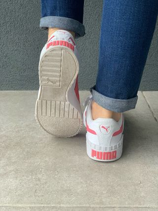 Tênis Puma Carina Rosa e Branco