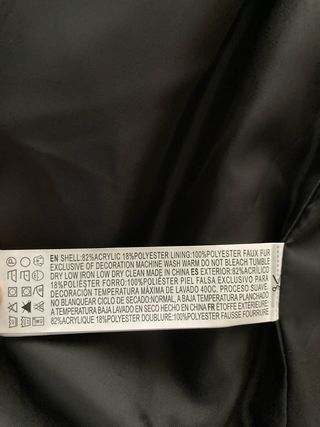 Abrigo pelo sintético leopardo Forever 21 talla S