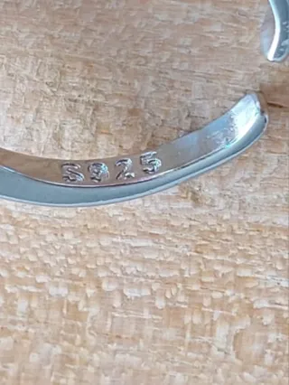 Anillo piedra azul y plata