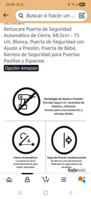 Puerta de seguridad / Barrera Bettacare Advanced C