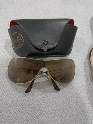 Gafas Ray-Ban Aviator Marrones y Doradas