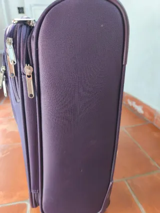 Maleta Delsey Morada Rígida