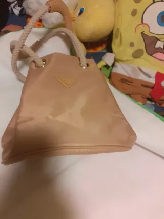 Bolso Prada Beige Dorado