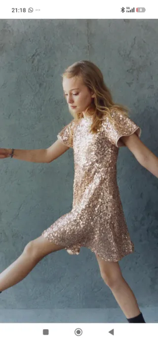 Vestido niña lentejuelas NUEVO