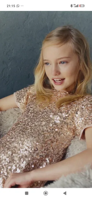 Vestido niña lentejuelas NUEVO