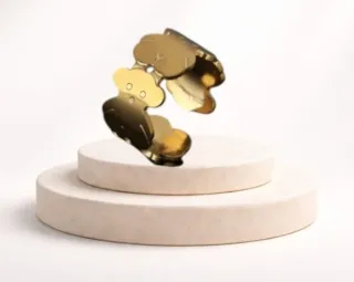 Anillo ajustable dorado