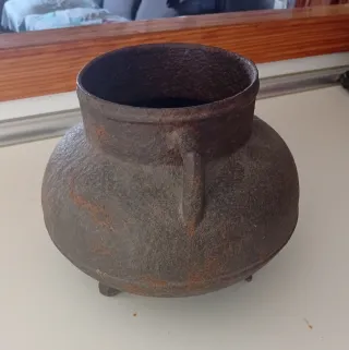 Pote Gallego Antiguo Hierro Fundido