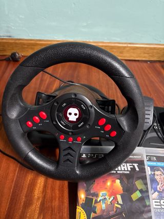 Playstation 3 con Volante y Juegos