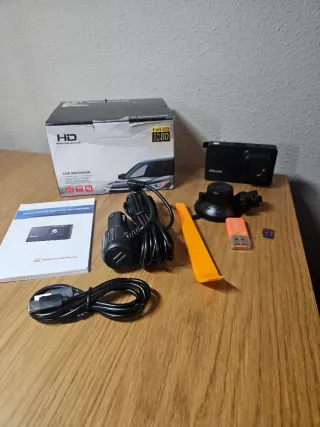 Cámara Dashcam ZHIROAD + Micro SD 32GB