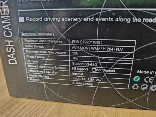 Cámara Dashcam ZHIROAD + Micro SD 32GB