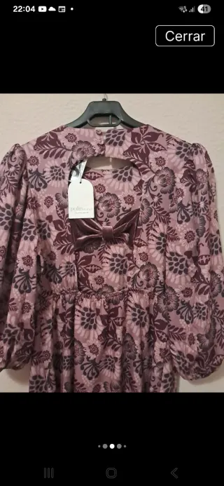 Vestido floral talla M Polin et moi bohemio retro