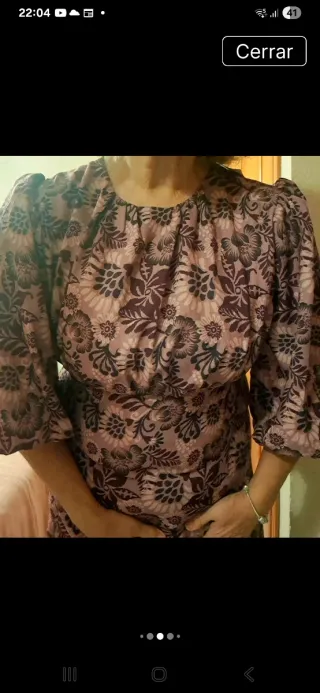 Vestido floral talla M Polin et moi bohemio retro