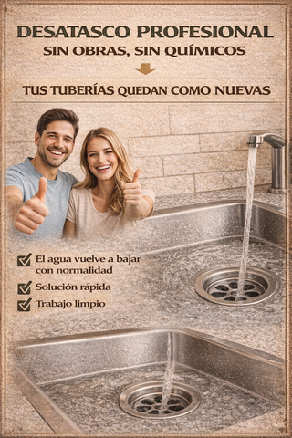 Desatascos de tuberías domiciliario