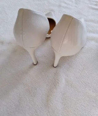 Tacchi bianchi eleganti Tg 37