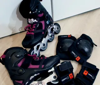 Patines en línea oxoleo 34-37+Funda+Protección
