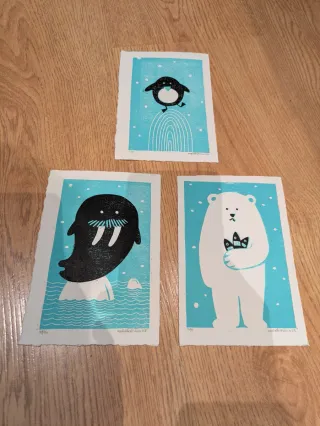 Láminas animales infantiles (3 uds)