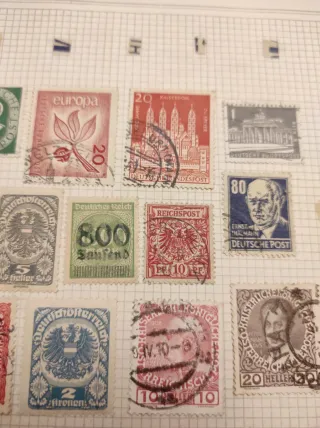 Sellos Hungría y Alemania Tercer Reich