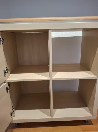 Mueble TV Estantería Madera y Metal