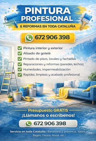 Pintura y reformas en toda Cataluña