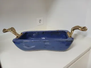 Centro de mesa David Marshall azul