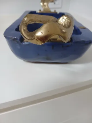 Centro de mesa David Marshall azul