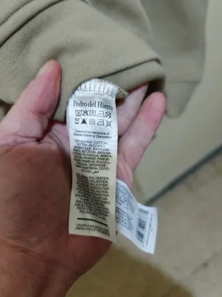 Sudadera Pedro del Hierro Hombre Beige Nueva