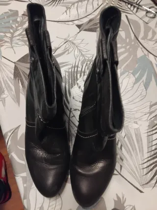 Botines Pikolinos Piel Mujer Negros