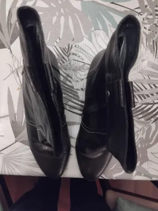 Botines Pikolinos Piel Mujer Negros