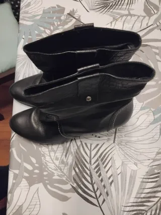 Botines Pikolinos Piel Mujer Negros