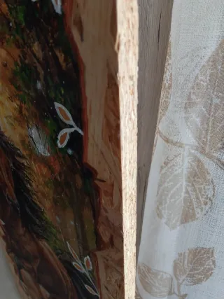 Quadro con cavallo dipinto a mano su legno