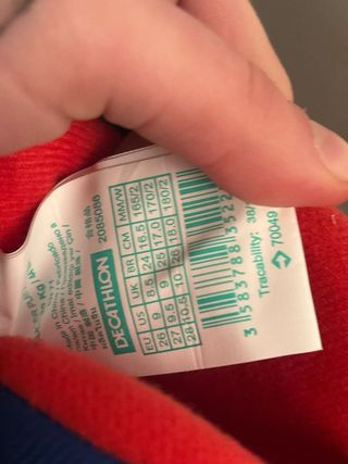 Patines en línea Oxelo azules y rojos de niño